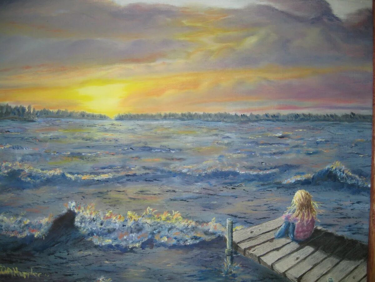 Вижу море вижу реки. Картина море. море картины художников. одиночество живопись. девушка у моря картина.