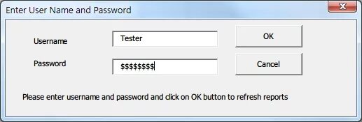 Enter user password