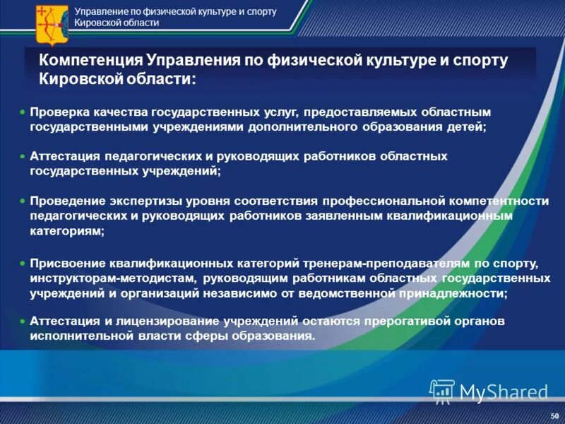 Государственные учреждения кировской области