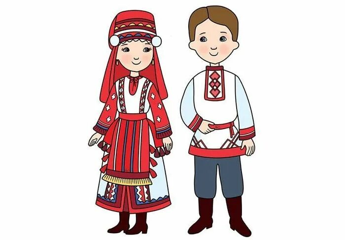 Национальный костюм рисунок