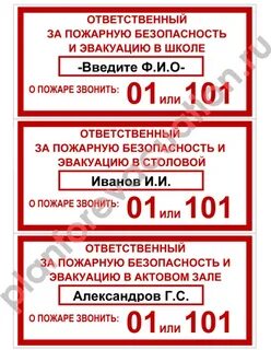Инструкция ответственного за пожарную безопасность