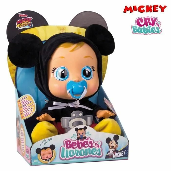 Imc toys. Кукла Cry Babies Донни. Кукла-пупс bebes Llorones. Игрушка бейби Микки Маус. Crying Baby кукла.