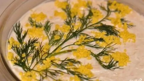 Рецепт мимозы с маслом и сыром