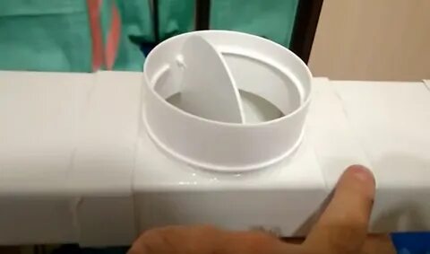 Тройник с клапаном для вентиляции для кухни