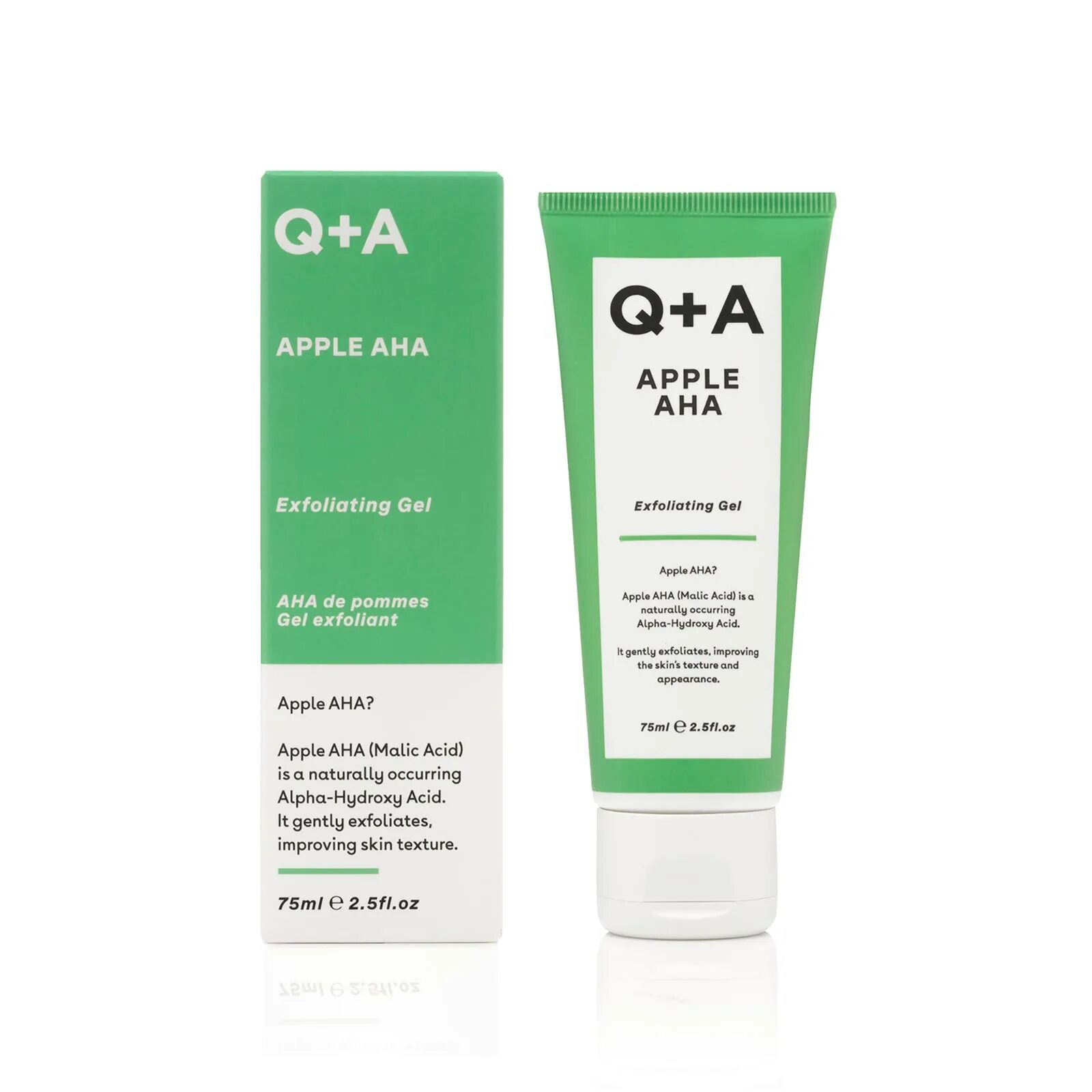 Q+A Apple Aha Exfoliating Gel. Q+A косметика. Отшелушивание гель для лица. Exfoliating Gel.