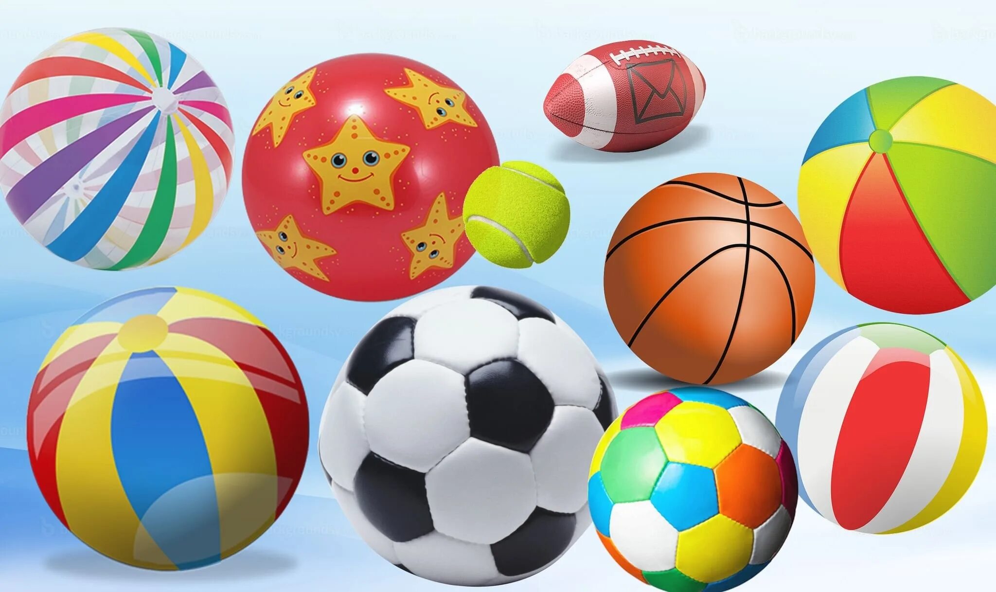 Мячики для детей. Веселый мяч. Спортивные мячи. Мячи для детского сада. Про мяч детям