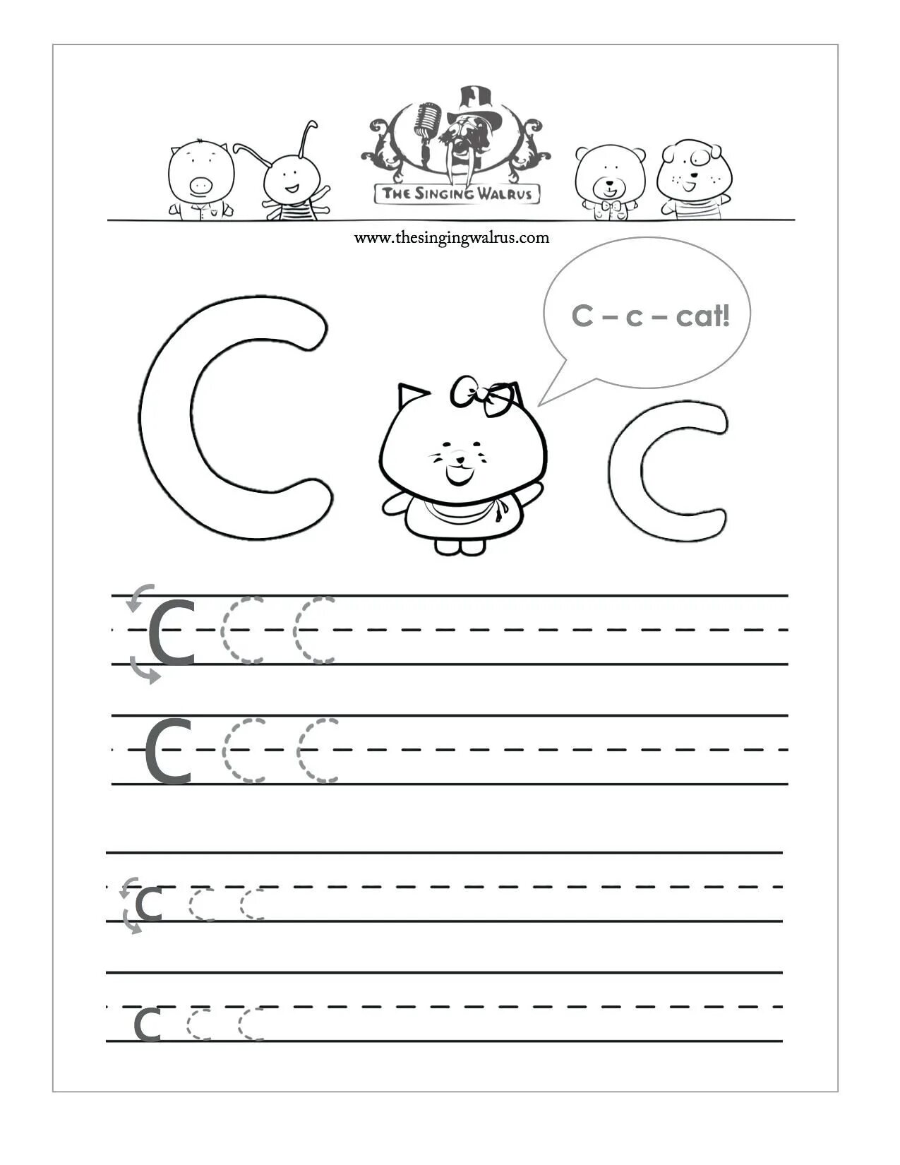 Write c