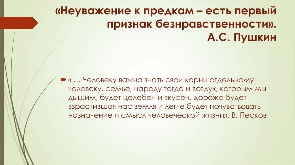 Храню память предков 5 класс. Неуважение к предкам есть первый признак безнравственности. Пушкин неуважение к предкам есть первый признак безнравственности. Неуважение к предкам. Неуважение к родителям первый признак безнравственности.