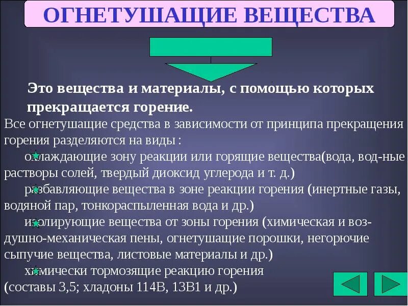 Основными способами прекращения горения являются. Основные огнетушащие вещества. Огнетушащие вещества понятие. Классификация огнетушащих веществ. Понятие о горении, огнетушащие вещества.