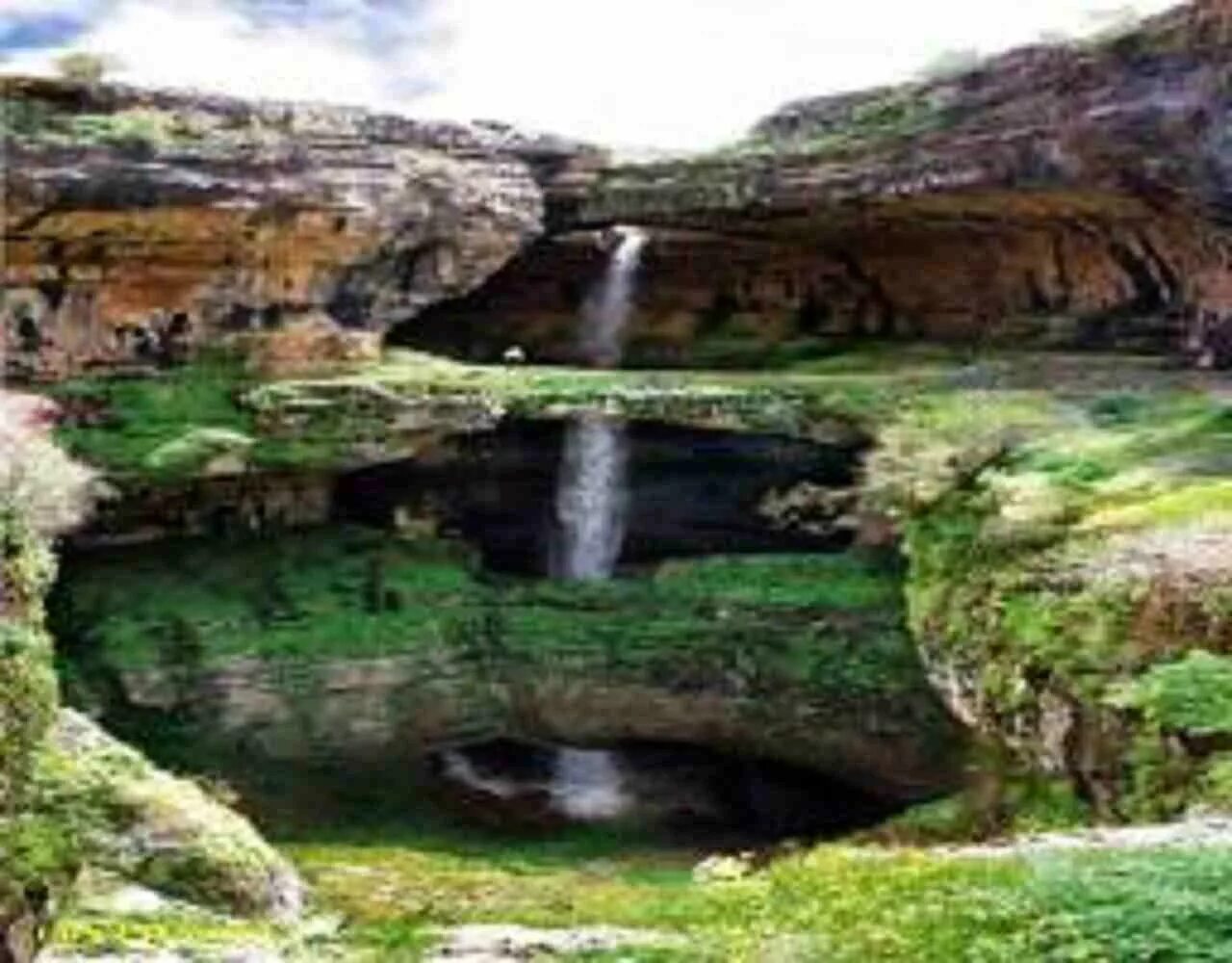 Пропасть на три дня. Водопад баатара. баатара ливан. ущелье баатара. пропасть трех мостов.