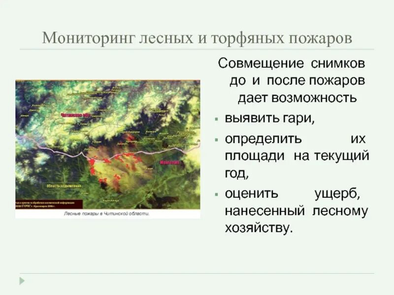 Мониторинг лесных пожаров. Прогнозирование лесных и торфяных пожаров. Объекты мониторинга лесов. Диаграмма торфяных пожаров. Ущерб торфяных пожаров.