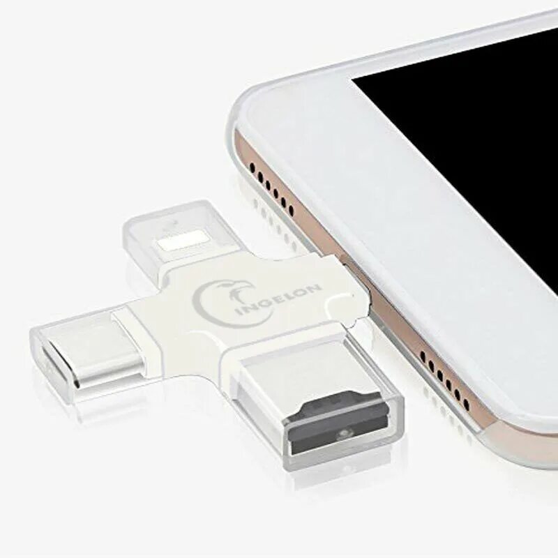Otg reader. Cardreader 3in1 microsd - 8pin/type-c/usb. otg iphone. otg_4_in_1. переходник для флешки на iphone otg lightning usb.