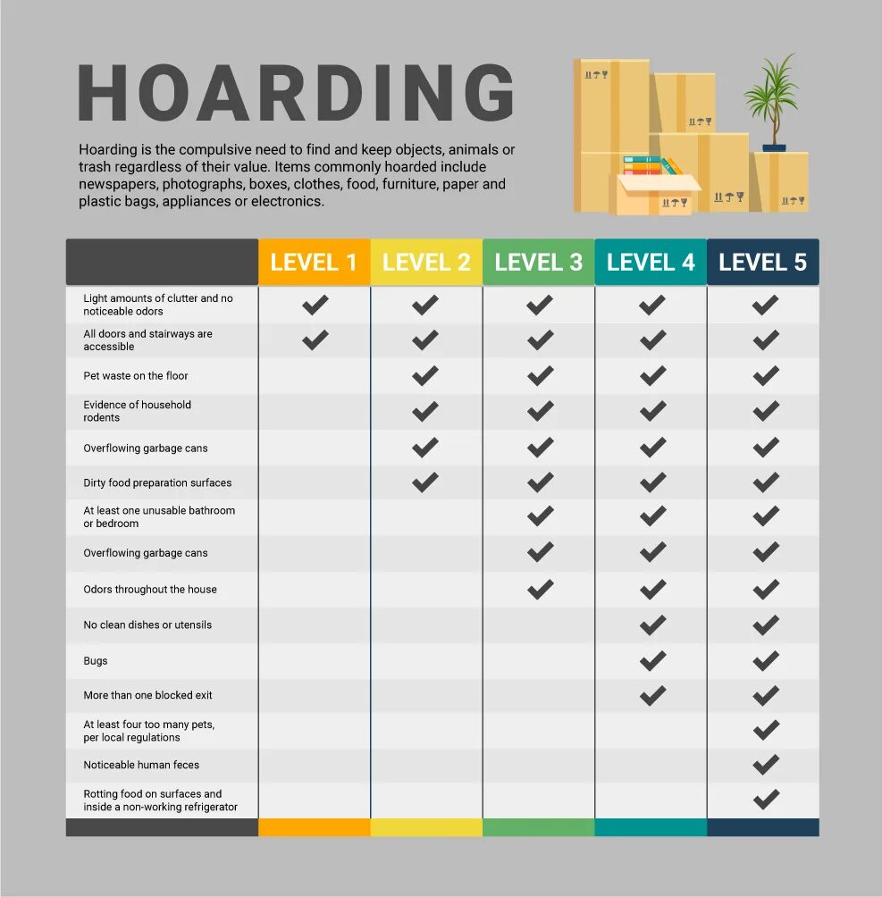 Хординг классификация. Иллюстрированная шкала захламленности (clutter image rating Scale). A-Level список предметов. Milld Hoarding Disorder.