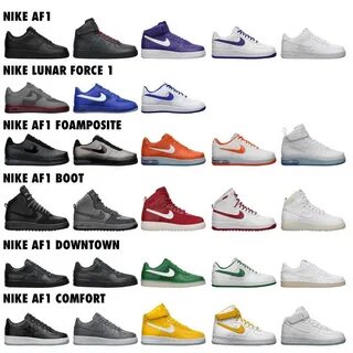 Какие есть кроссовки nike