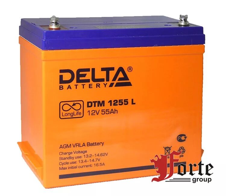 Voltage 12v. DTM 1255 L Delta аккумуляторная батарея. AGM АКБ DTM 12 55. Delta Gel 12-55 (12в/55ач). АКБ Дельта 55 Ач.