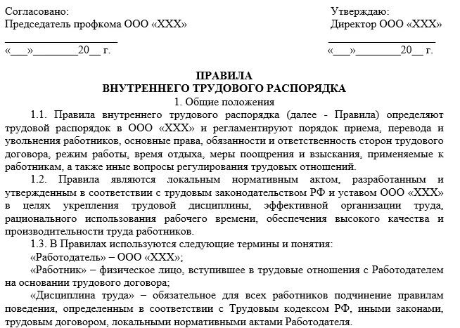 Внутреннего трудового распорядка образец 2020. Правила внутреннего трудового распорядка организации пример. Внутренний трудовой распорядок пример. Правда внутреннего трудового распорядка образец.