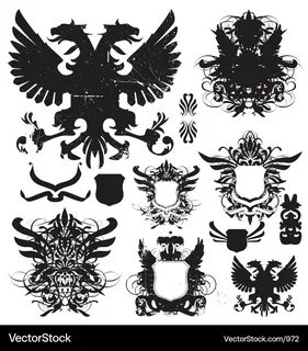 Векторное изображение гербов