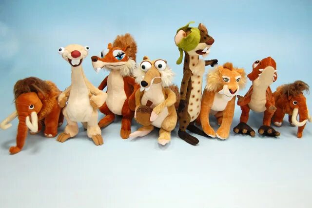 Ice age игрушки. фигурки животных из ледникового периода. мягкие игрушки ледниковый период. игрушки ледниковый период. игрушки ледниковый период.