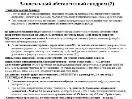 Абстинентный синдром карта