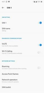 Как отключить volte на realme