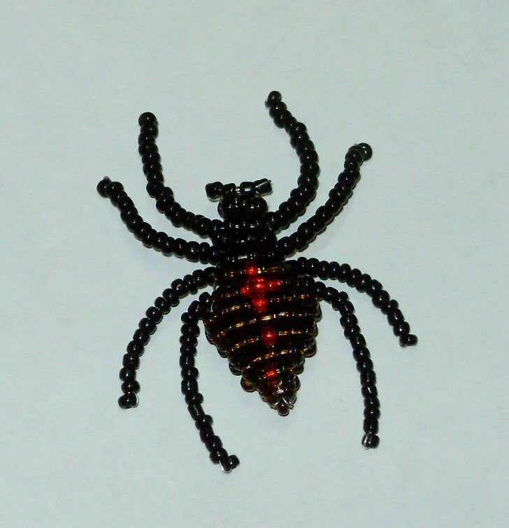 Как сплести из бисера паука. Как сплести из бисера паука. Схема плетения паука из бисера. Плетение бисером. Как сплести из бисера паука.