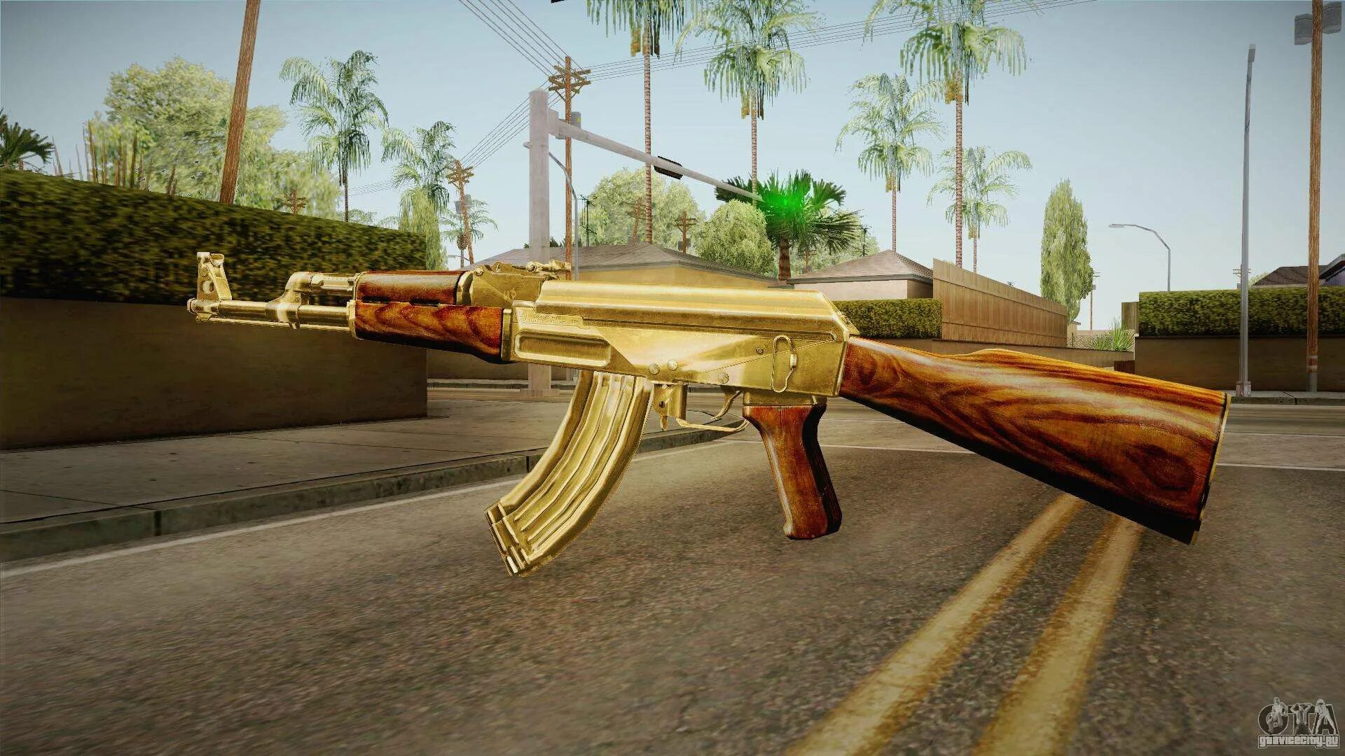 AK 47 Gold. Золотой АК 47 ГТА Сан андреас. Золотая Арабеска АК 47. Ak47 золотой.