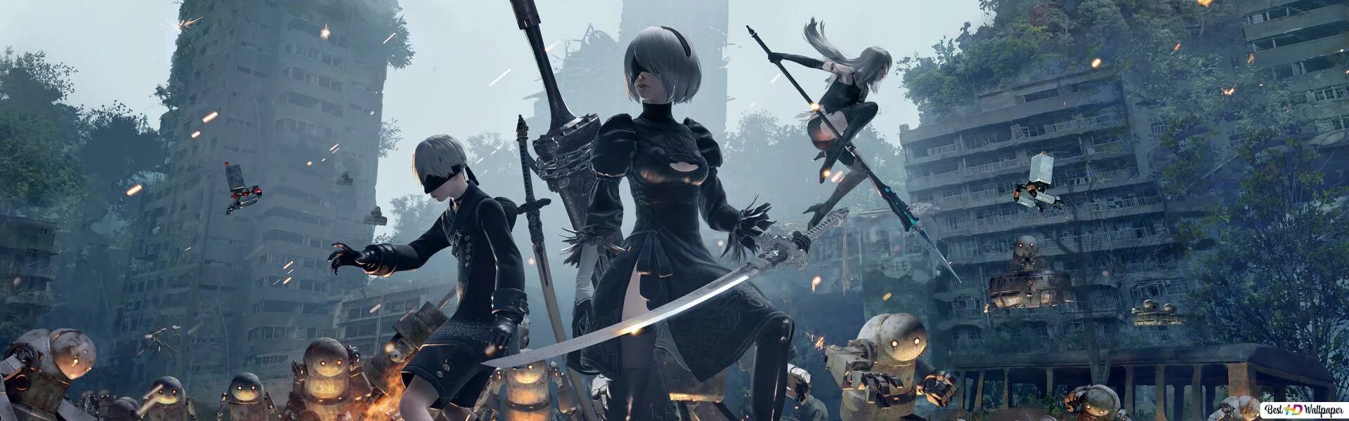 2b 2 18. NIER Automata 2b и a2. А2 ниер автомата. Обои NIER Automata 3840x1080. 9s ниер автомата Wallpaper.