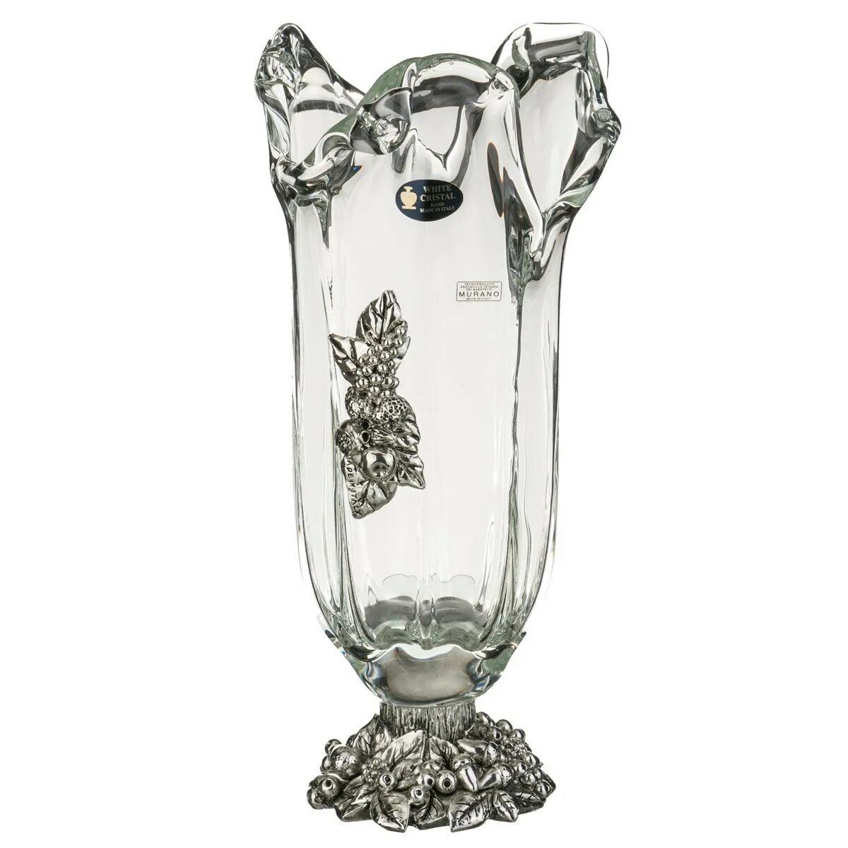 Итальянские вазы для цветов. Вазы для цветов 40 см. Ваза декоративная 40см стекло серая. White Crystal ваза 40 см. Купить вазу каменск уральский