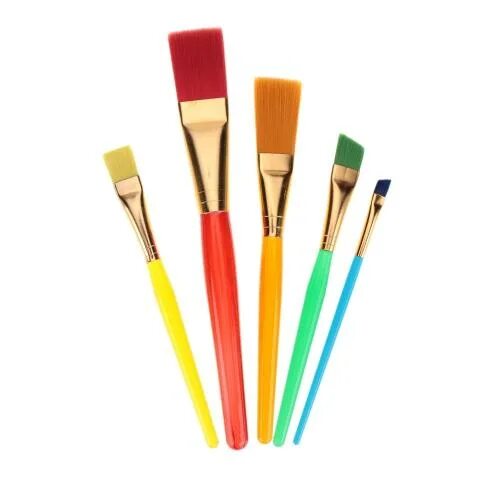 Набор кистей, 6 шт. Кисть художника. Набор кистей радуга 6 шт. Кисточка для рисования с краской. Пони, щетина, нейлон спейс sb_3292.