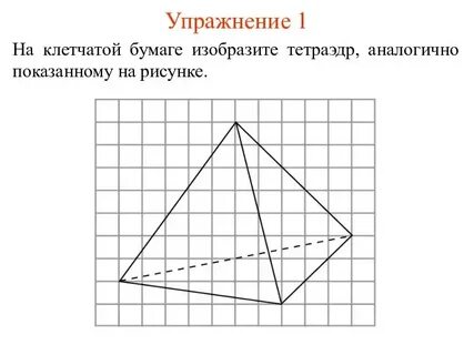 Изобразите правильную треугольную пирамиду