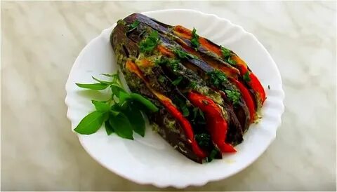 Капуста и баклажаны в духовке