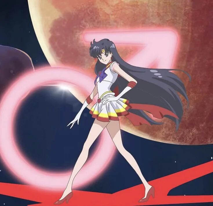 Lunar crisis. Moon Eternal Power make up. Super Sailor Senshi Crystal Transformation. Sailor Mars make up Power.