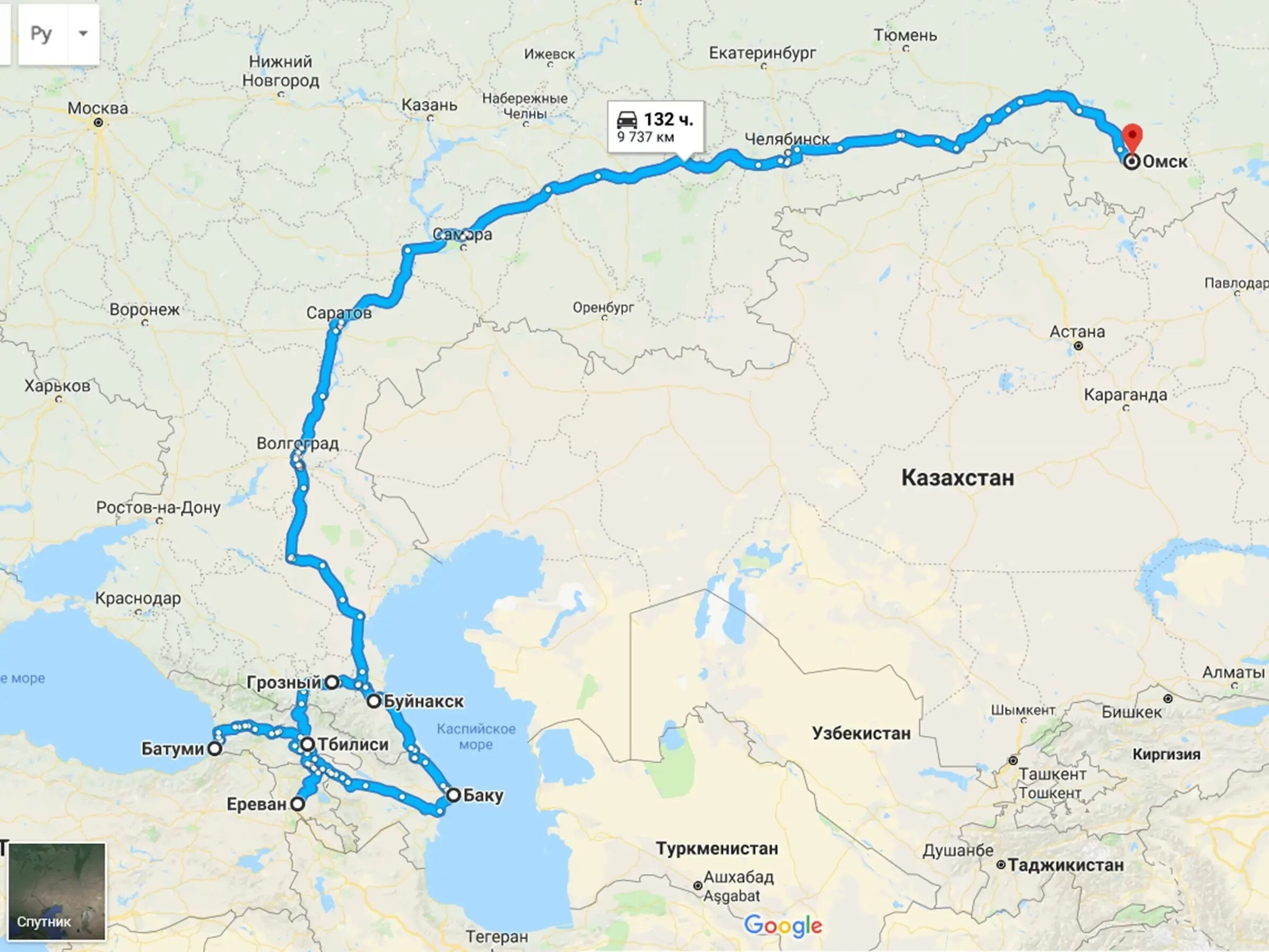 Сколько от нижнего до уфы. Карта Омск Волгоград. Автодорога Омск Краснодар. Владикавказ Челябинск маршрут. Карта дорог Омск Краснодар.