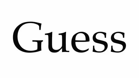 Guess транскрипция на русском