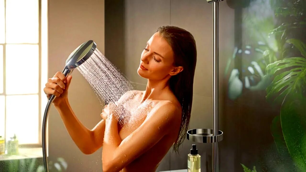 Девушка играет с душем. Душевая стойка hansgrohe raindance select s 240 2jet 27129000 showerpipe. Фотосессия с душем. Девочка под душем. Душевая система hansgrohe raindance e 27361000, хром.