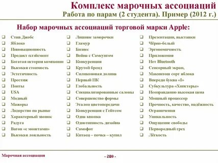 Список студентов пример