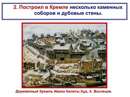 Москва при иване калите кратко 6