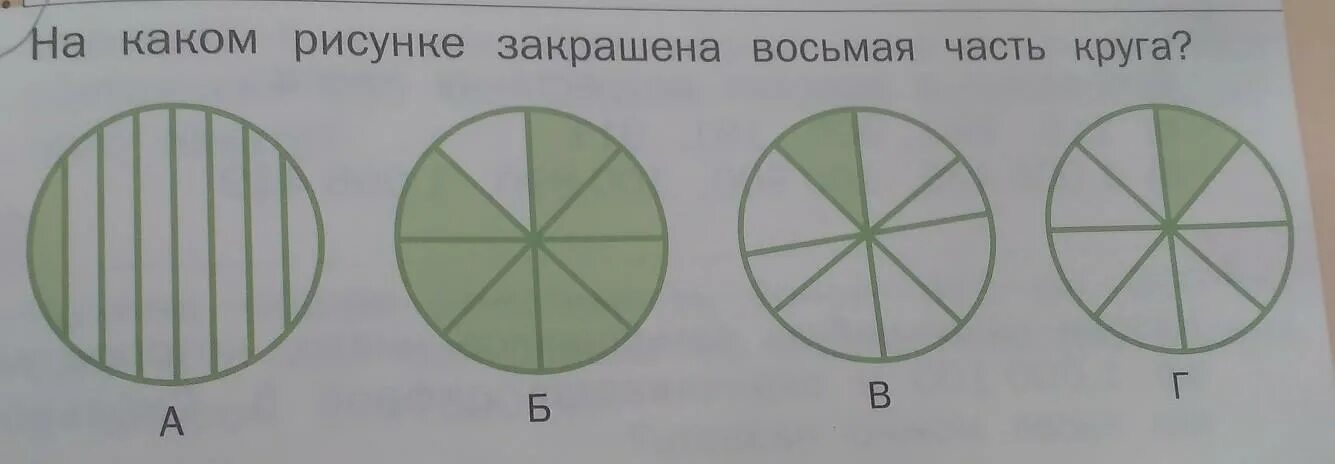 Какая часть круга закрашена. Восьмая часть круга. Закрасить восьмую часть круга. Закрась восьмую часть круга.