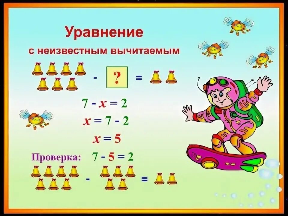 1 класс математика вычитание 6 7. Задачи на нахождение неизвестного вычитаемого 1 класс. Проверка неизвестного вычитаемого 3 класс.