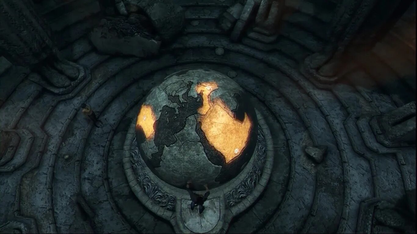 Иллюзия конца как пройти. Анчартед 3 головоломка с глобусом. uncharted 3 головоломка с глобусом. uncharted 3 глобус. иллюзия дрейка 3 головоломка.