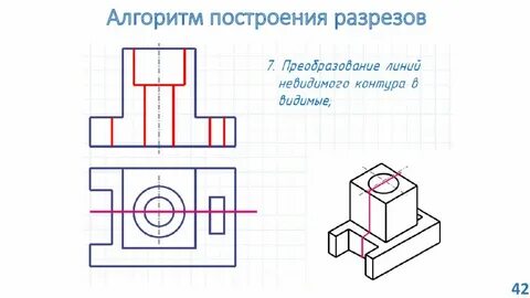 Разрез фигуры черчение