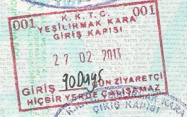 Сколько можно жить без визы на северном кипре. Кипрская виза для россиян. Северный кипр виза. Северный кипр виза. Въезд в северный кипр штамп.