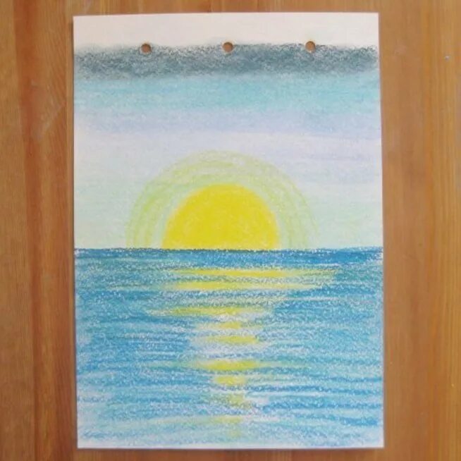 Изо 2 класс небо. Рисование моря для детей. Рисуем море с детьми. Рисование заката для детей. Закат на море карандашом.