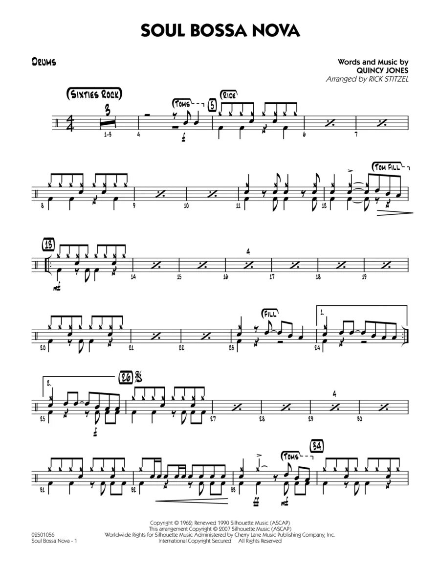 Оттепель ноты. Bossa Nova Ноты для барабанов. Босса Нова Ноты для барабанов. Bossa Nova Drum Notes. Босса Нова на барабанах.