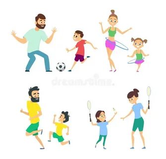 Спортивный в семье мама папа