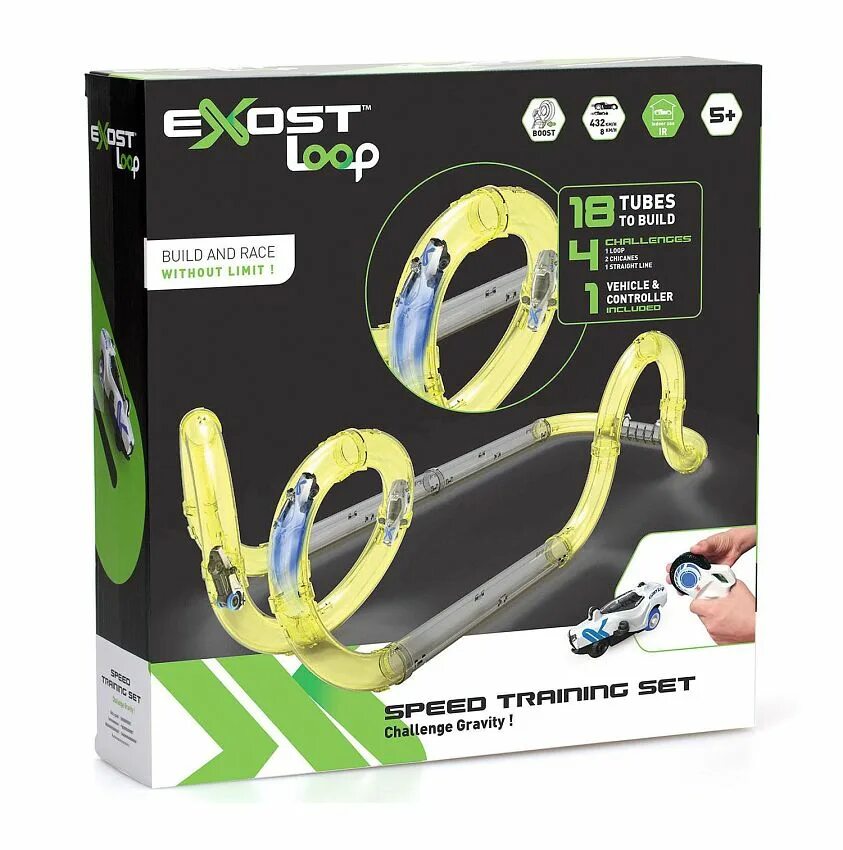 Loop track. Трек exost loop 57 деталей. 20251 silverlit exost. игровой трек exost. track loop.