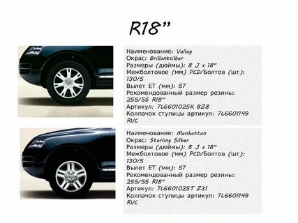 Размеры дисков volkswagen