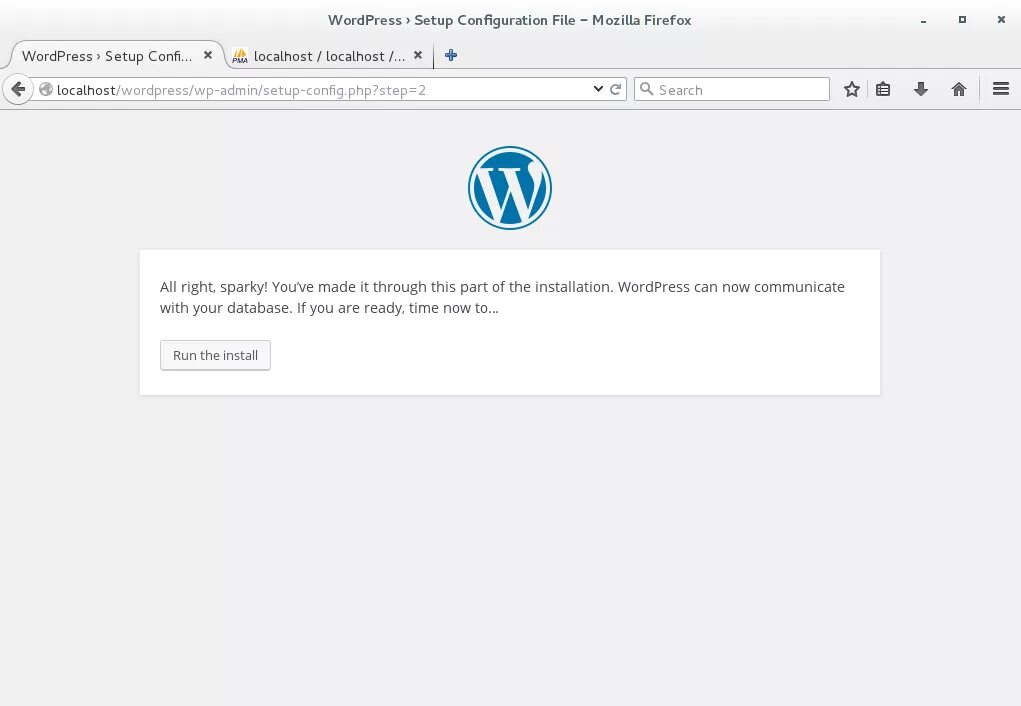 Wp install php. Wp install php