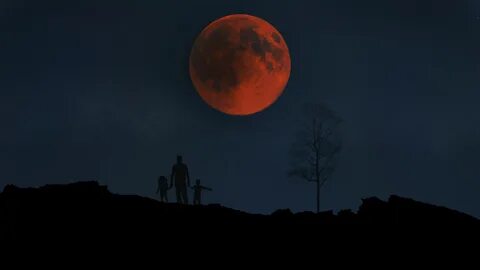 Лунное затмение и полнолуние