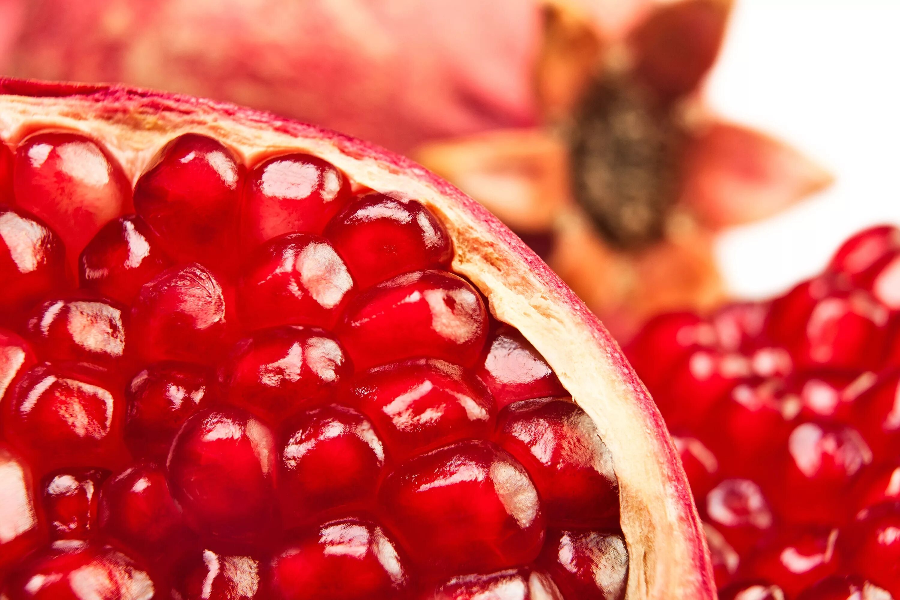 Гранат Pomegranate. Красные фрукты. Фрукты макро. Макросъемка фрукты.